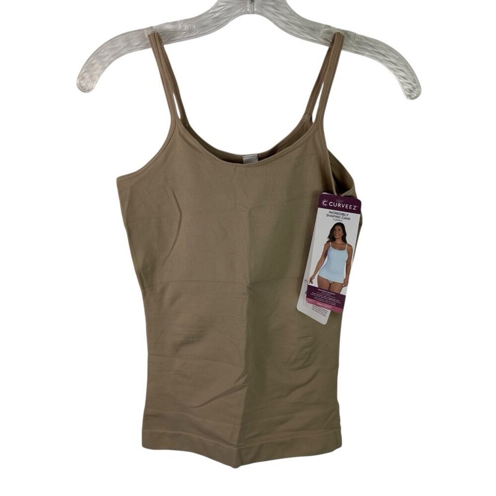 CURVEEZ Women's XL Incredibly Shaping Cami Nude‎ Beige NWT